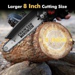 Seesii 8-Inch Cordless Mini Chainsaw with Batteries