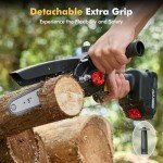 Seesii 8-Inch Cordless Mini Chainsaw with Batteries