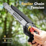 Seesii 8-Inch Cordless Mini Chainsaw with Batteries