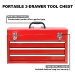 Torin 20" Red Portable 3 Drawer Tool Box