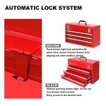 Torin 20" Red Portable 3 Drawer Tool Box