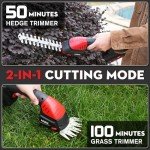 MZK 2-in-1 20V Pole Hedge Trimmer & Shear