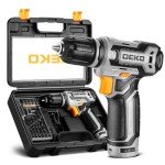 DEKO PRO 12V Cordless Drill Set with Accessories