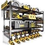 Heavy-Duty Power Tool Wall Organizer with Storage