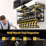 Heavy-Duty Power Tool Wall Organizer with Storage