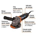 4-1/2" ERGO-PRO Angle Grinder, 900W