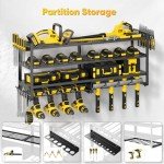 Heavy-Duty Power Tool Wall Organizer with Storage