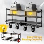 Heavy-Duty Power Tool Wall Organizer with Storage