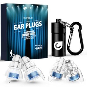 High-Fidelity Silicone Earplugs for Concerts and Events