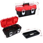 WORKPRO 16" Portable Toolbox with Removable Tray
