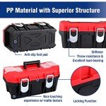 WORKPRO 16" Portable Toolbox with Removable Tray