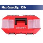 WORKPRO 16" Portable Toolbox with Removable Tray