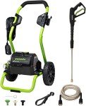 Greenworks 2000 PSI Electric Pressure Washer with Wheels