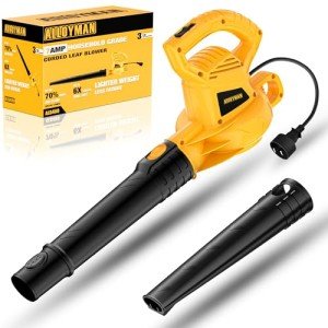 Alloyman 7AMP Electric Leaf Blower - 130MPH Portable
