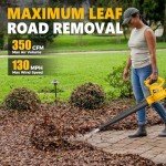 Alloyman 7AMP Electric Leaf Blower - 130MPH Portable