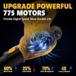 Alloyman 7AMP Electric Leaf Blower - 130MPH Portable