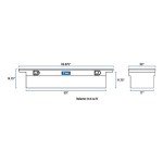 UWS 69-Inch Matte Black Aluminum Truck Tool Box
