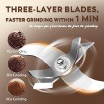 Moongiantgo 150g Electric Spice Grinder Mill