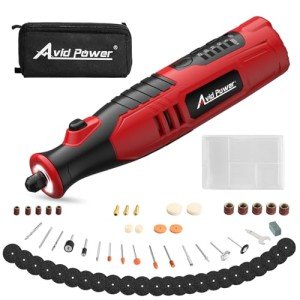 AVID POWER 8V Cordless Rotary Tool with Accessories