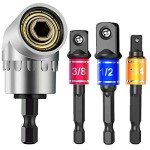 CIGOTU 3-Piece Impact Grade Socket Adapter Set
