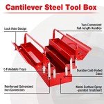 WORKPRO 18-Inch Metal Cantilever Tool Box