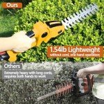 21V Cordless Hedge Trimmer with Battery & Charger