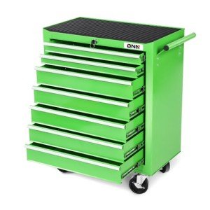 7-Drawer Rolling Tool Cabinet with Lock, Green