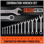 26-Piece Combination Wrench Set with Roll-Up Pouch