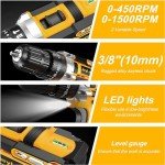 JayLene 21V Cordless Drill Set with 59 Pieces