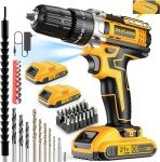 JayLene 21V Cordless Drill Set with 59 Pieces