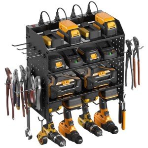 Modular Power Tool Organizer and Charging Station