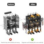Modular Power Tool Organizer with Charging Station