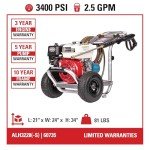 SIMPSON 3400 PSI Gas Pressure Washer with Accessories