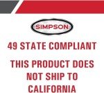 SIMPSON 3400 PSI Gas Pressure Washer with Accessories