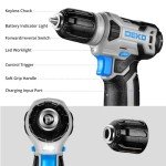 DEKOPRO 126-Piece Cordless Drill Set for Home