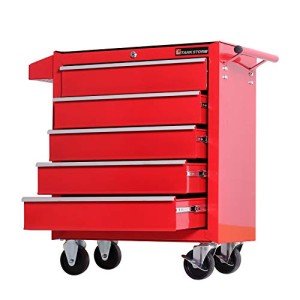 TANKSTORM Heavy Duty 5-Drawer Rolling Tool Cart