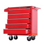 TANKSTORM Heavy Duty 5-Drawer Rolling Tool Cart