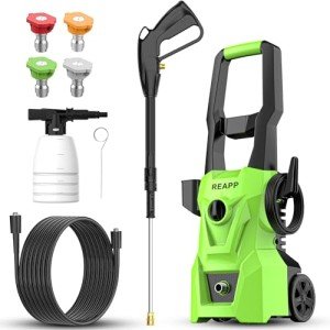 REAPP 3000 PSI Electric Pressure Washer with Foam Cannon