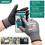 Kebada W1 Touchscreen Work Gloves - 12 Pairs