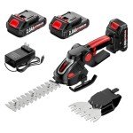 FULLYEA Cordless Electric Hedge Trimmer with Batteries