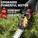 FULLYEA Cordless Electric Hedge Trimmer with Batteries