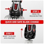 FULLYEA Cordless Electric Hedge Trimmer with Batteries