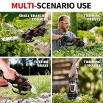 FULLYEA Cordless Electric Hedge Trimmer with Batteries