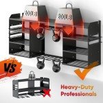 Heavy Duty Wall Mount Drill Organizer for 8 Tools
