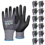 KAYGO MicroFoam Nitrile Coated Safety Gloves