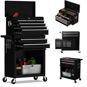 DUSACOM 8-Drawer Rolling Tool Chest with Lock