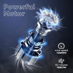 Cordless Leaf Blower with 2 Batteries and Charger
