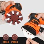 DOVAMAN 3A Variable Speed Orbital Sander with Sandpapers