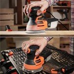 DOVAMAN 3A Variable Speed Orbital Sander with Sandpapers