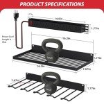 Power Tool Organizer with Charging Station and Rack
